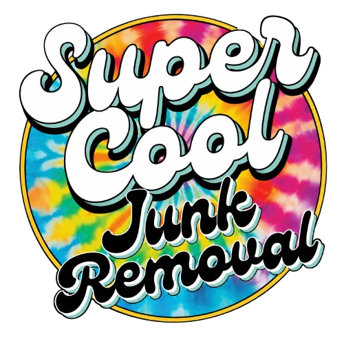 Super Cool Junk Removal tie-dye retro logo